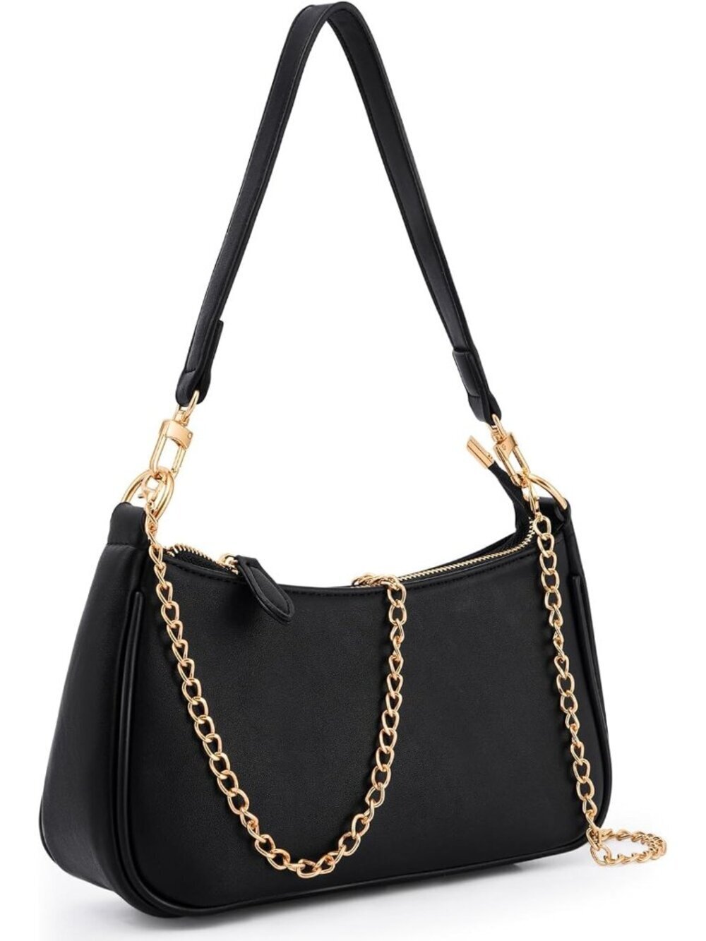 Women's Black premium PU leather comfortable elegance Shoulder Handbag